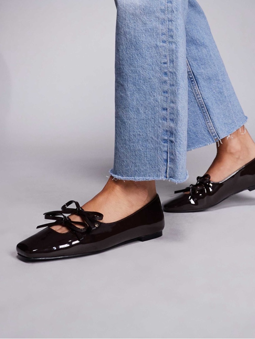 Public Desire Ginger square toe ballet flats